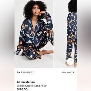 Karen Mabon Zodiac Classic Long PJ Set